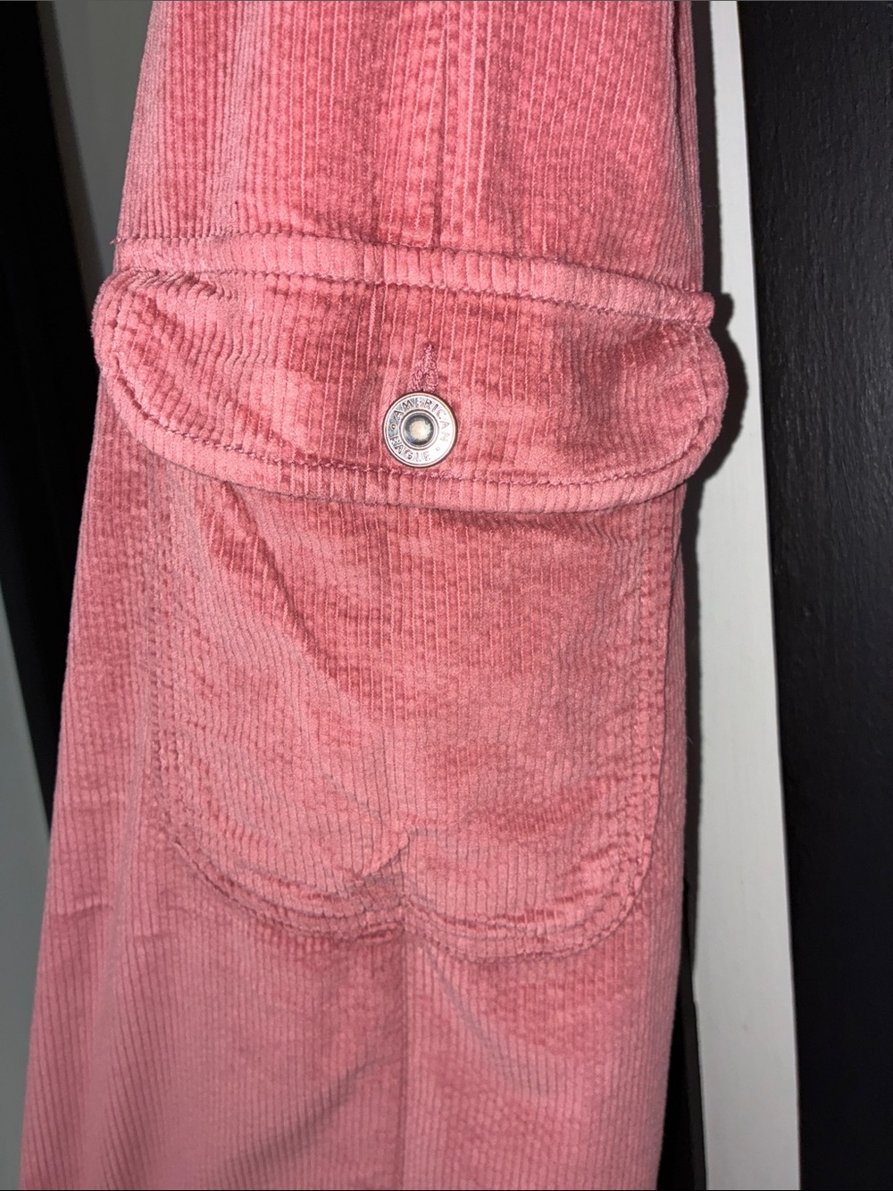 AE - Baggy Wide Leg Corduroy Cargo Pants - Picture 7 of 10